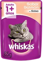 Imágen de Whiskas Sobrecito Gato Adulto sabor Salmón en Salsa 12 x 85g