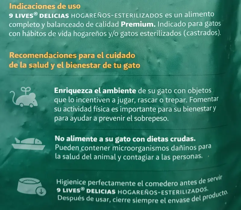 Foto de 9 Lives Delicias Hogareños - Esterilizados