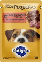 Imágen de Pedigree Sobres Perro Adulto de Raza Pequeña En Salsa Sabor Carne 12 x 100g