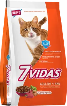 Imagen de 7 Vidas Gatos Adultos sabor Carne y Pollo
