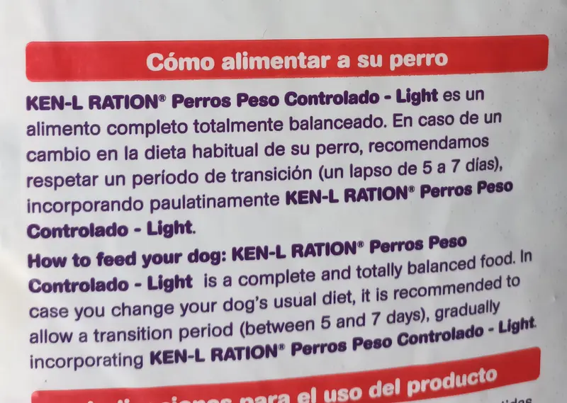 Foto de Ken-L Ration Perros Light