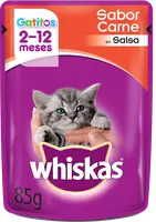 Imágen de Whiskas Sobrecito Gatitos sabor Carne en Salsa 12 x 85g