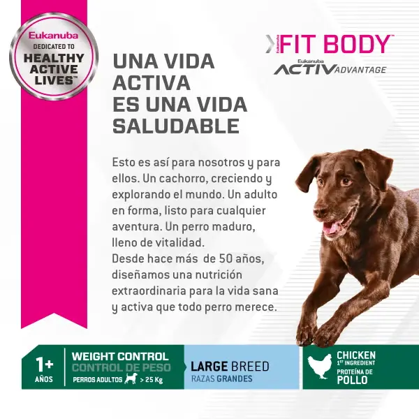Foto de Eukanuba Fit Body Weight Control Large Breed