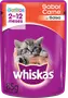 Foto de Whiskas Sobrecito Gatitos sabor Carne en Salsa 12 x 85g