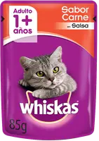 Imágen de Whiskas Sobrecito Gato Adulto sabor Carne en Salsa 12 x 85g