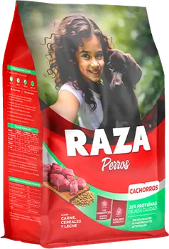 Imagen de Raza Perro Cachorro Carne, Cereales y Leche
