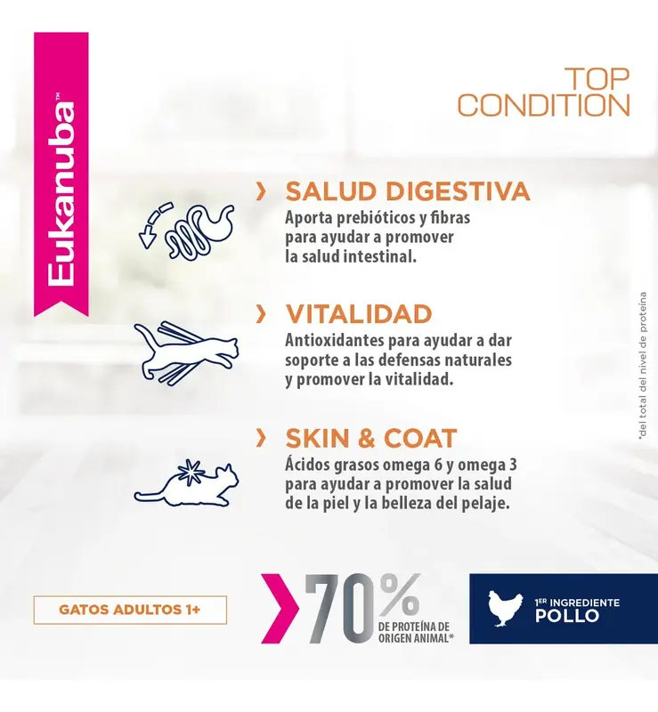 Foto de Eukanuba Gato Adulto Top Condition