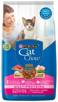 Imagen de Cat Chow Gatitos Pescado, Carne y Leche