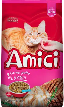 Imagen de Cari Amici Gato Adulto Sabor Carne, Pollo y Atún